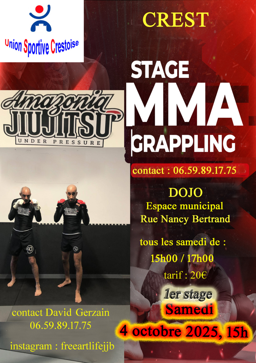 Nouveau club de jiujitsu MMA  à Crest