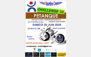 Challenge pétanque 2026
