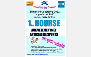 Bourse aux vétements, materiel de sports